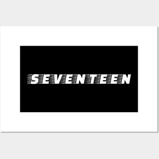 Seventeen Kpop Merch Aesthetic Minimalist Design Posters and Art